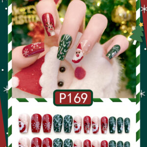 Christmas New Purple Rabbit Cute Short Manicure Finished Wearable Fake Nail Removable Nail Wearing Nail