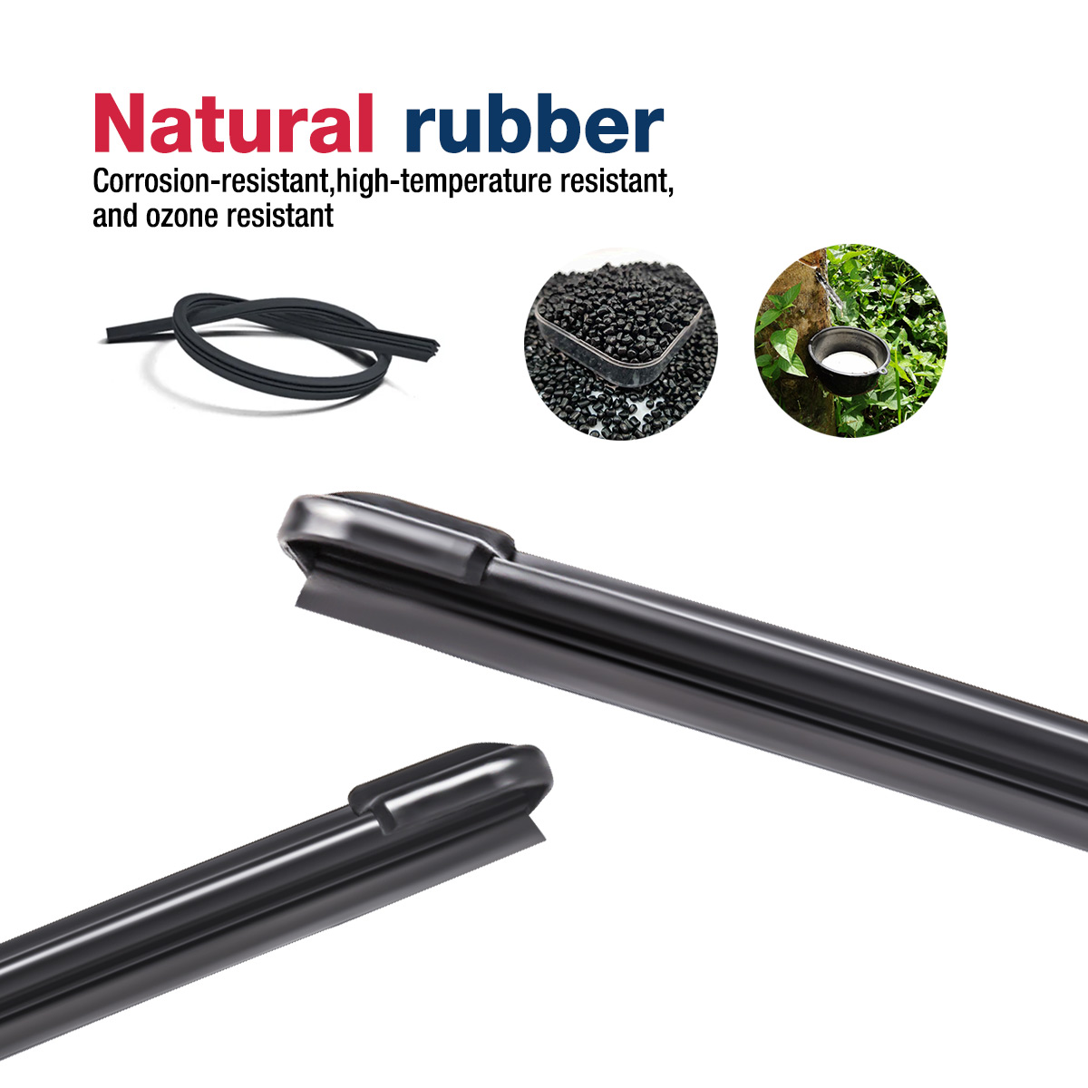Universal Car Wiper Car Window Cleaner Silicone Wiper Blade for Front Windscreen Boneless Silent Windshield Wipers for Tesla Y